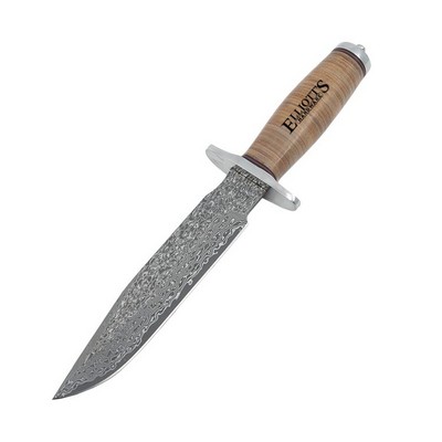 Honor - Damascus Stacked Leather Survival Knife