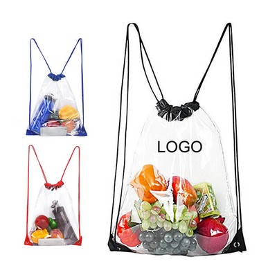 Waterproof Clear Drawstring Backpack