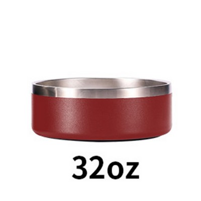 304 Stainless Steel Double Wall 32 OZ Dog Bowl