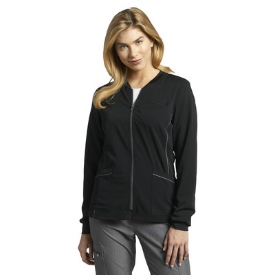 White Cross - V-Tess - Women's 3-Pocket Crew Neck Warm-Up Jacket