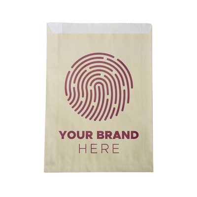 7.5"W x 10"H One-color Colored Paper Bag Cream