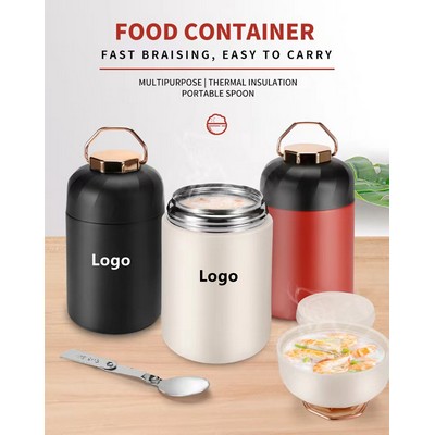 Stainless Steel Vacuum Insulated Food Jar Lunch Thermos Soup Container 20oz