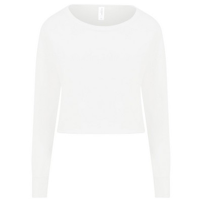 ALL WE DO is Ladies' Cropped Pullover Sweatshirt