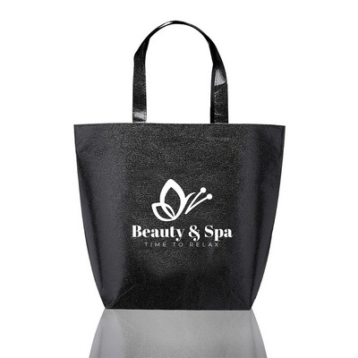 Opulent Non-Woven Metallic Tote Bag (1 Color Imprint)