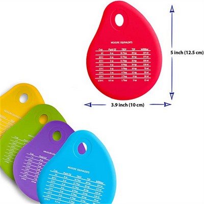 Eco-friendly Silicone Measurement Conversion Bowl Scraper