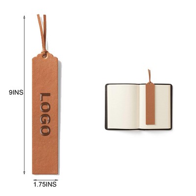 Custom PU Leather Bookmark