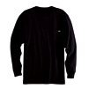 Dickie's® Men's Heavyweight Crew Neck Long Sleeve Shirt - Black