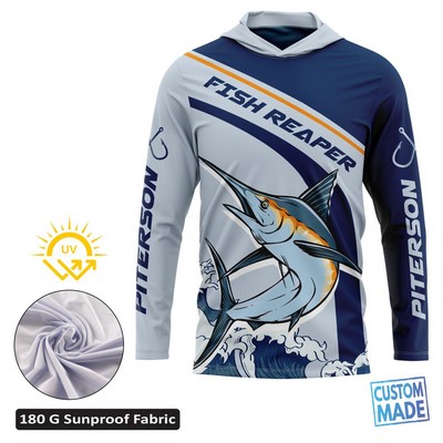 Unisex & Kids' Sublimation SolarProtec Performance Long Sleeve Hooded T-Shirt