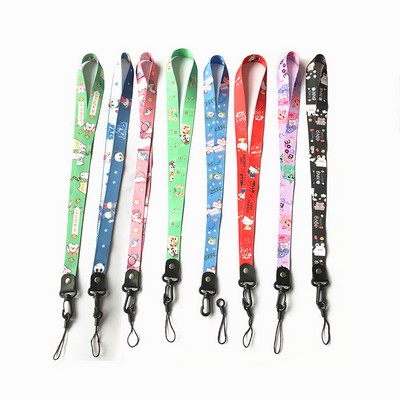 Full Color Dye-Sublimated Lanyard with Wrist Strap