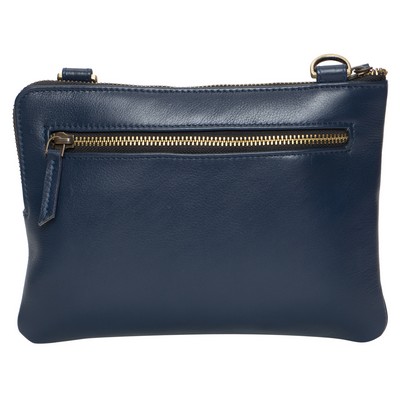 Ashlin® Designer Dimitra Navy Blue Unisex Crossbody Bag