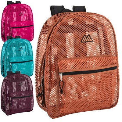 17 Mesh Backpacks - 4 Colors (Case of 24)