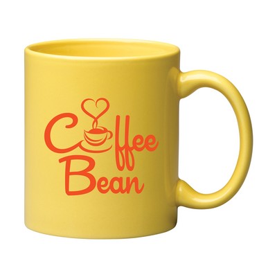 11 oz. Yellow C Handle Mug