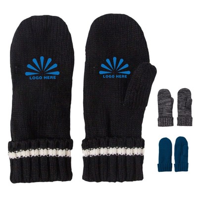 Full Finger Thick Knitted Gloves