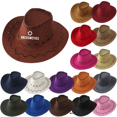 Customizable Retro Suede Knight Cowboy Hat