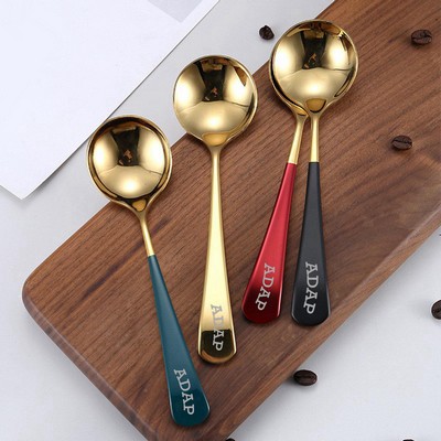 Food Grade Stainless Steel Round Spoon