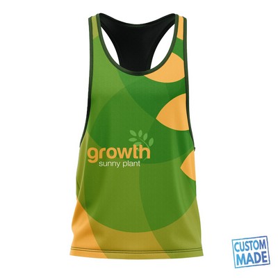 Unisex and Kids' Sublimation Racerback Tank Top - Performance Grade Mesh Options