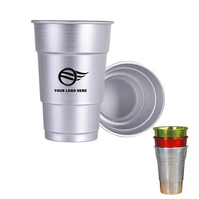 16 Oz. Reusable Aluminum Stadium Cup