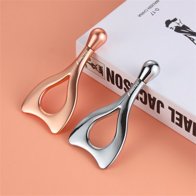 Metal Drop Shape Eye Roller Makeup Spatula