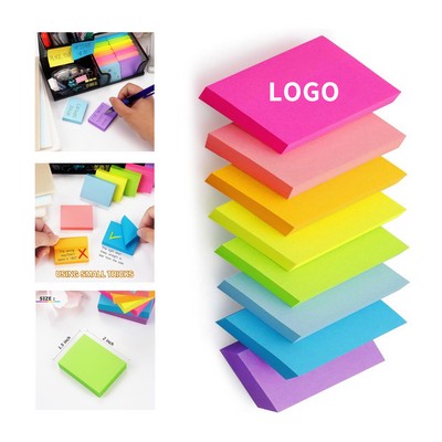 1.5 x 2 inch 100 Sheets Bright Colors Self Stick Pad