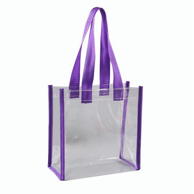 Durable Transparent PVC Handbag with Custom Print