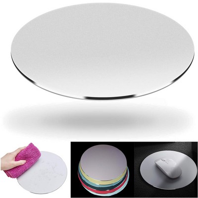 Sleek 7.9" Aluminum Mouse Pad