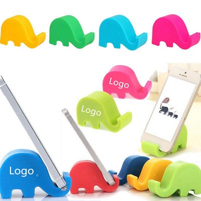 Lovely Elephant Shape Plastic Cell Phone/Tablet Stand