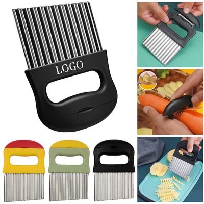 Crinkle Cutter Stainless Steel Potato Slicer