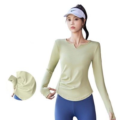 Long Sleeved Quick Drying Yoga Top