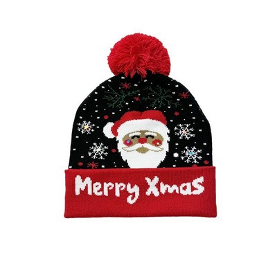 Knitted Colorful Cotton Santa Claus Hat¡ª¡ªChristmas