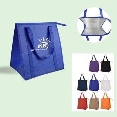 Insulated Non-Woven Grocery Shopping Tote Bag