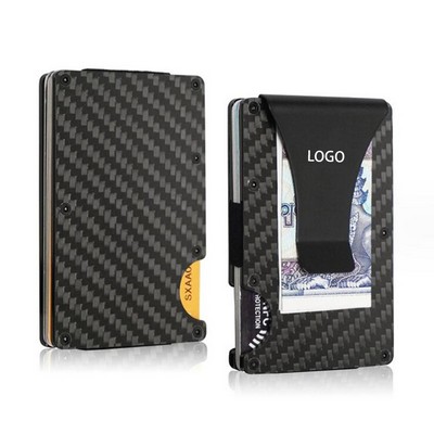 Carbon Fiber Credit Card holder with Money Clip