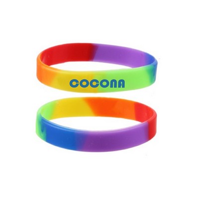 Rainbow Silicone Wristband