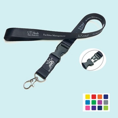 Custom Lanyard with Lobster Claw and Buckle Release