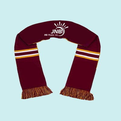 Knit Acrylic Winter Warm Sport Stadium Scarves