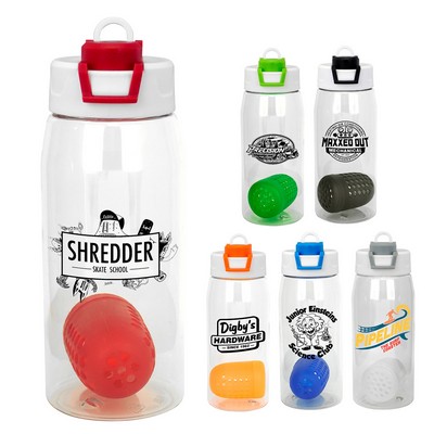 Two Tone Pop Up 25 oz. Recycled Bottle with Floating Infuser