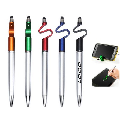 3 in1 Mobile Phone Holder Stylus Pen