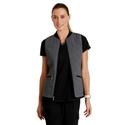 Barco - Grey's Anatomy Stretch - Women's Two Pocket Quilted Cristina Vest