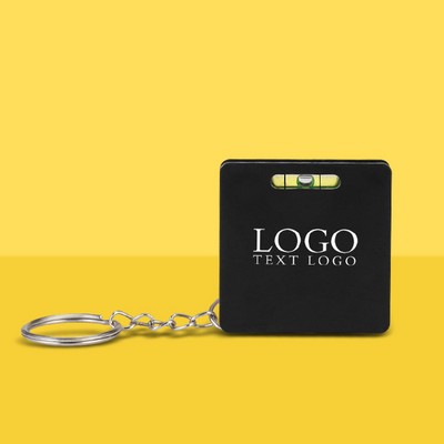 Square Level Tape Measure Key Tag