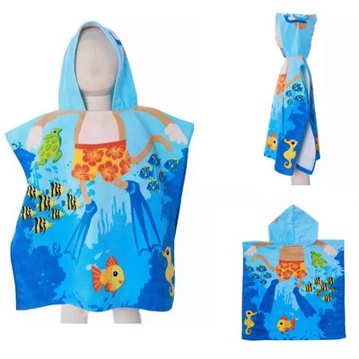 Kids Hooded Beach Towel