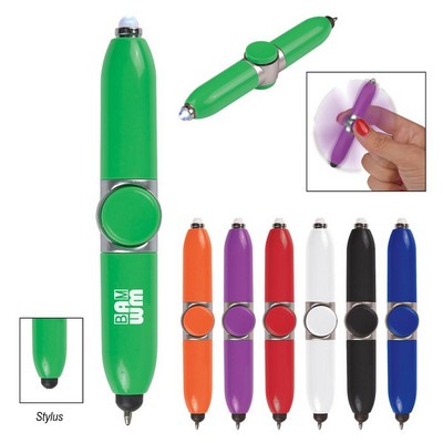 Fidget Spinner Pen w/LED Light