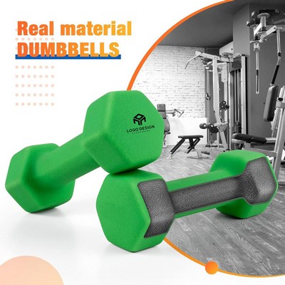 Cast Iron Hex Dumbbells Anti-Slip Set