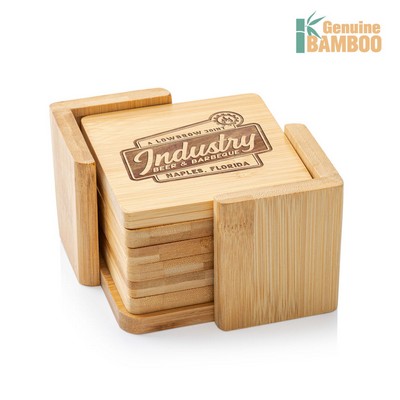 Burke Bamboo Coasters Set - Square