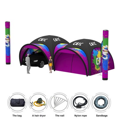 Exhibition 10ftx10ft Custom Inflatable Air Dome Tent Combo