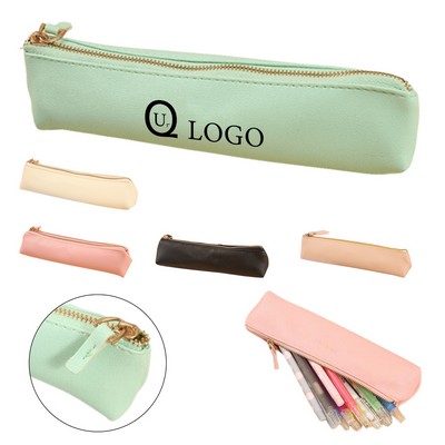 Pu Waterproof Student Portable Pencil Pouch