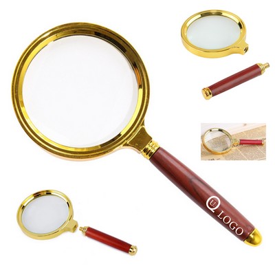 Wood Grain Handheld Magnifier