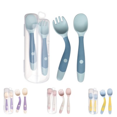 Toddler Spoon and Fork Set for Babies