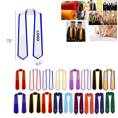 High-Quality Neutral Graduation Stole Shoulder Belt