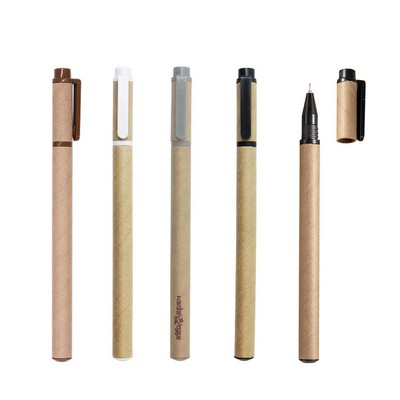 Kraft Paper Pen With Cap