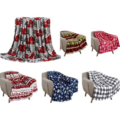 59" X 79"Christmas Blankets