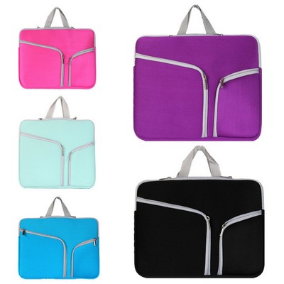 Neoprene Multi-Pocket Zippered Laptop Sleeve